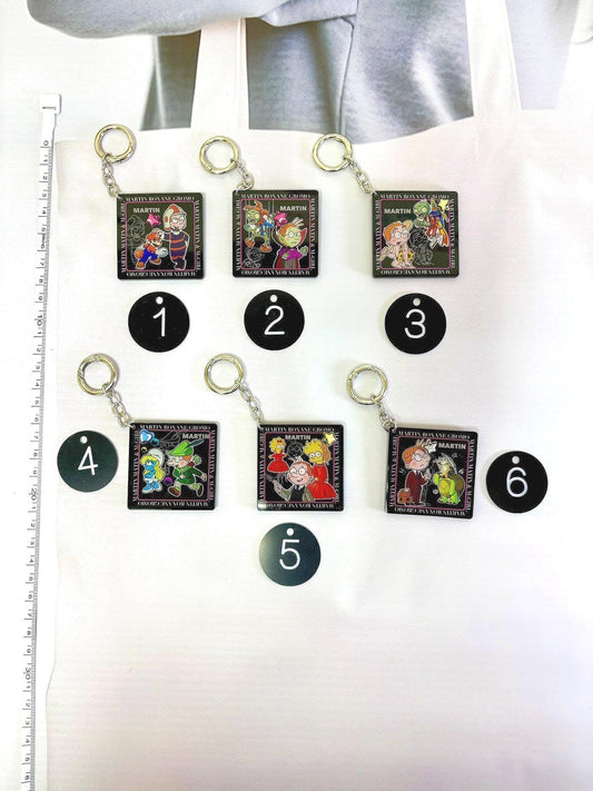 Martin Morning Keychain Cartoon Martin Morning Bag Charm Handmade Keyring Martin Morning Key Charm Kawaii Keychain Gift