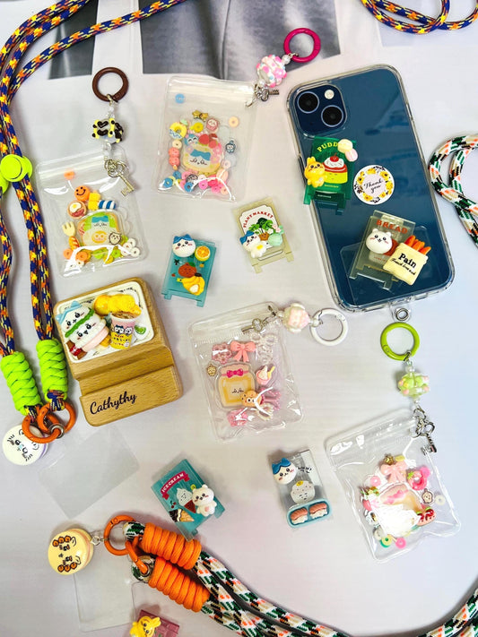 Chiikawa Bundle Set Phone Accessory | Chiikawa Keychain Phone Stand Chiikawa Cutecore Set Birthday Gifts