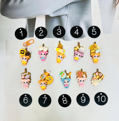 Crybaby Keychain | Crybaby Resin Charms Crybaby Bag Charm Phone Accessory Crybaby Small Gift