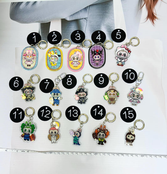 Labubu Big Bag Charm Labubu Handmade Big Charm Labubu Accessory Labubu Acrylic Gift