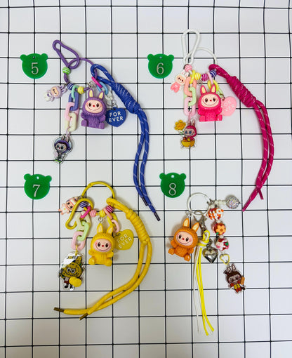 Labubu Keychain Labubu Bag Charm Handmade Charms Small Gifts