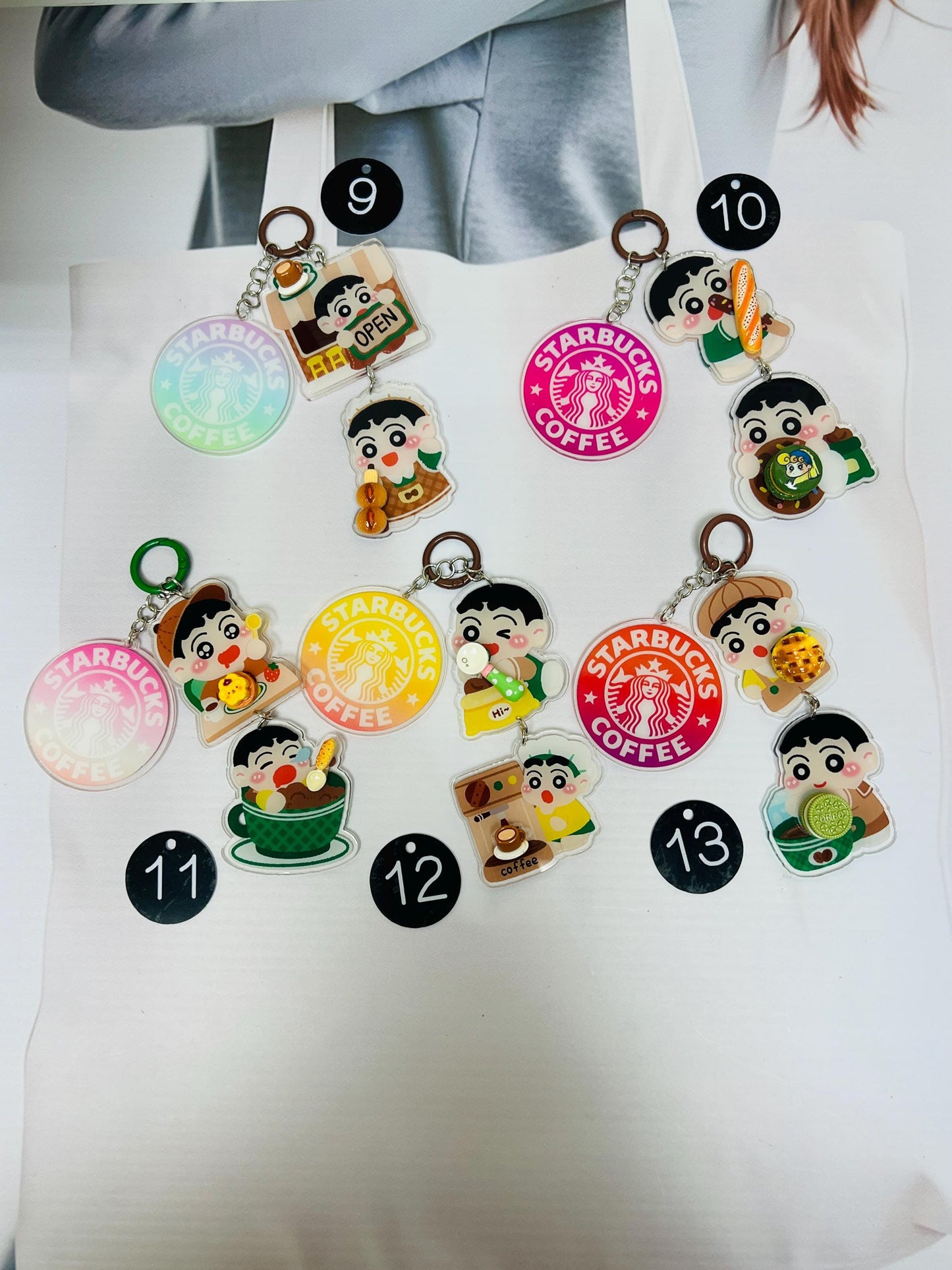 Crayon Shin-chan Keychain | Shinchan Charm Bag Accessory Keyring Small Gift Idea