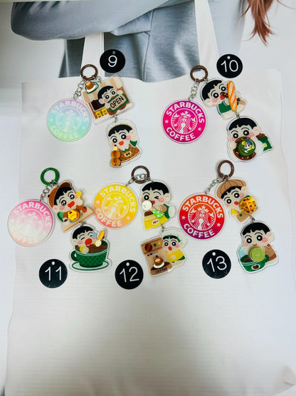 Crayon Shin-chan Keychain | Shinchan Charm Bag Accessory Keyring Small Gift Idea