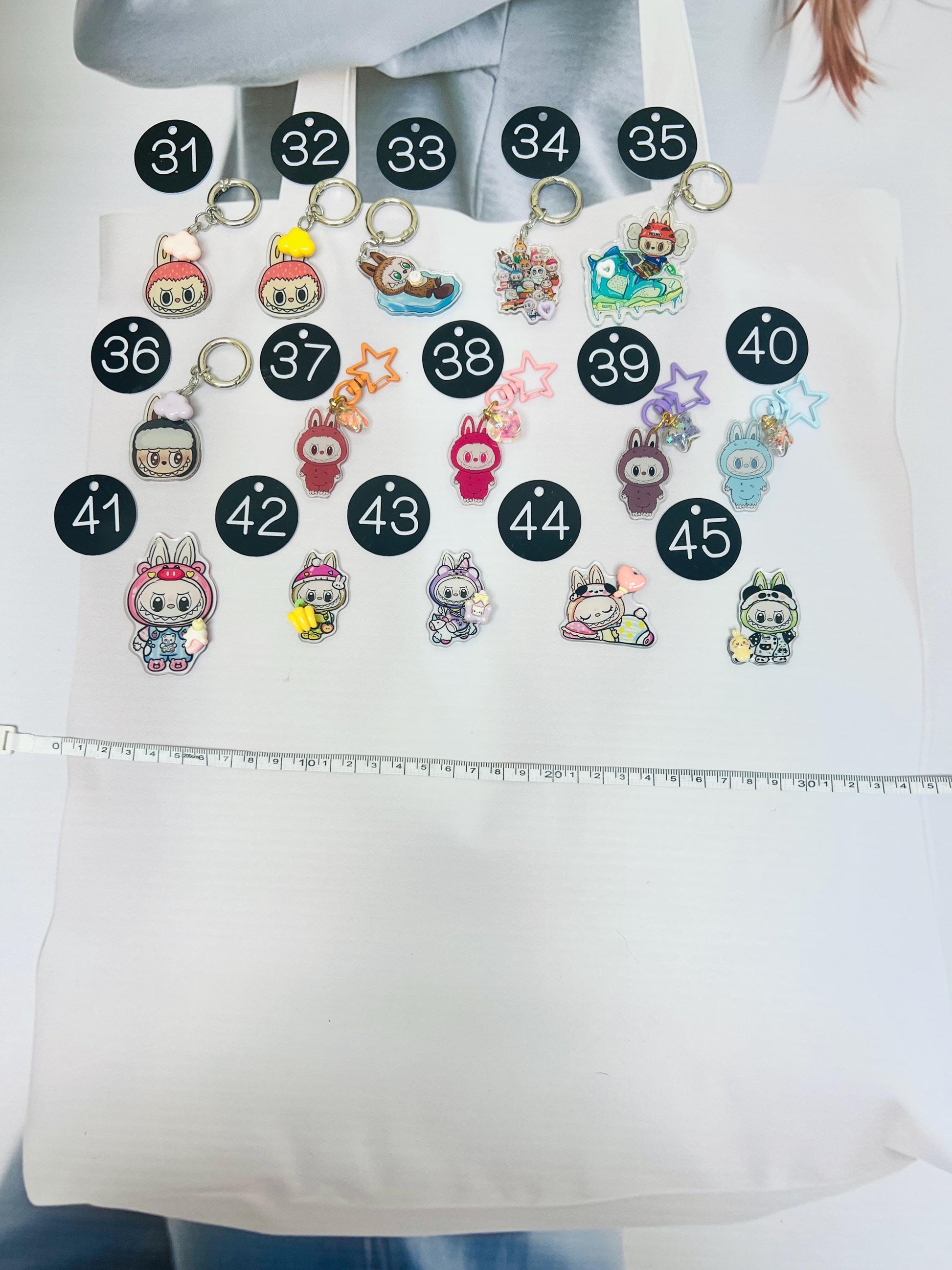 Labubu Big Bag Charm Labubu Handmade Big Charm Labubu Accessory Labubu Acrylic Gift