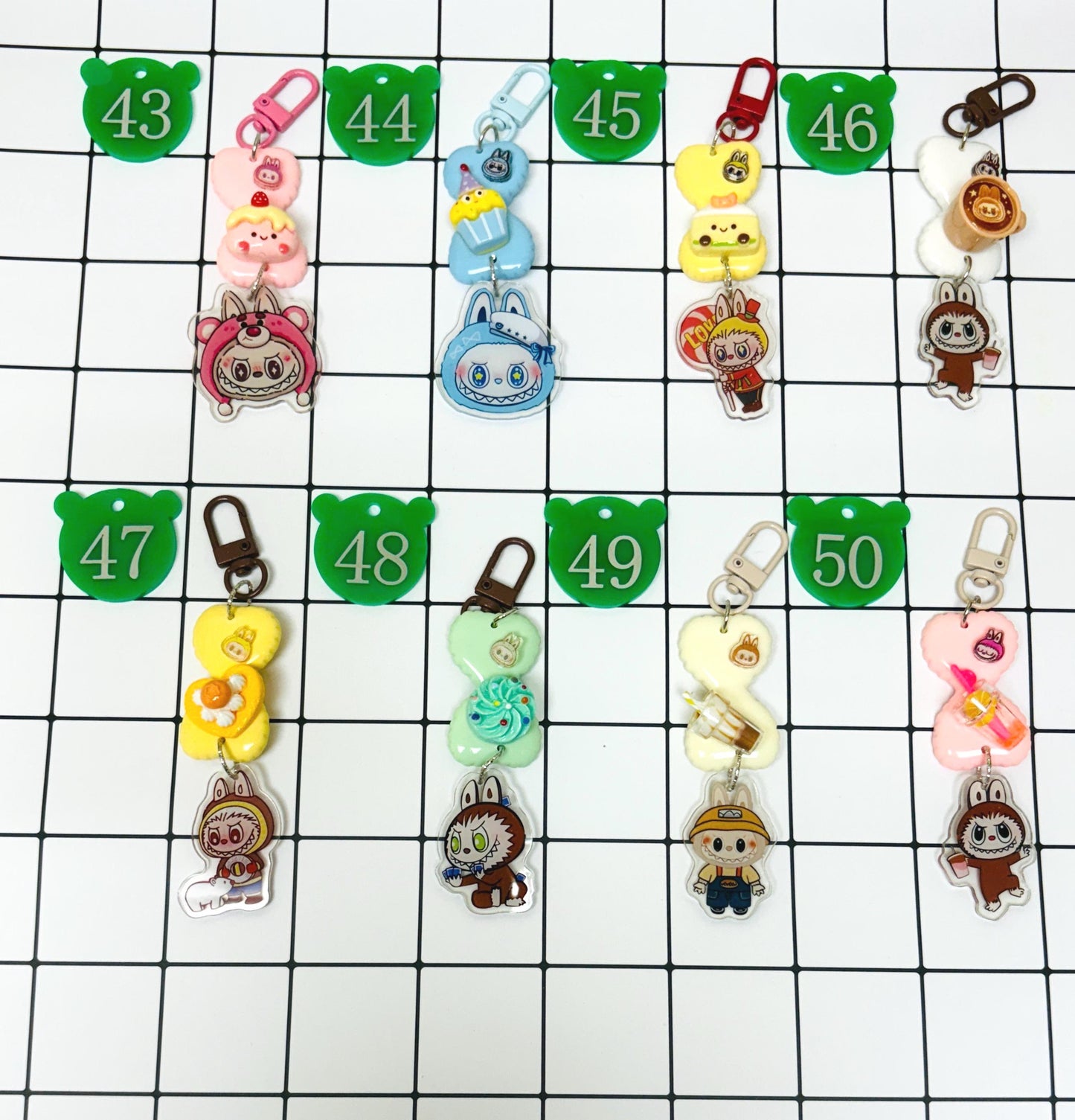 Labubu Keychain Labubu Bag Charm Handmade Charms Small Gifts