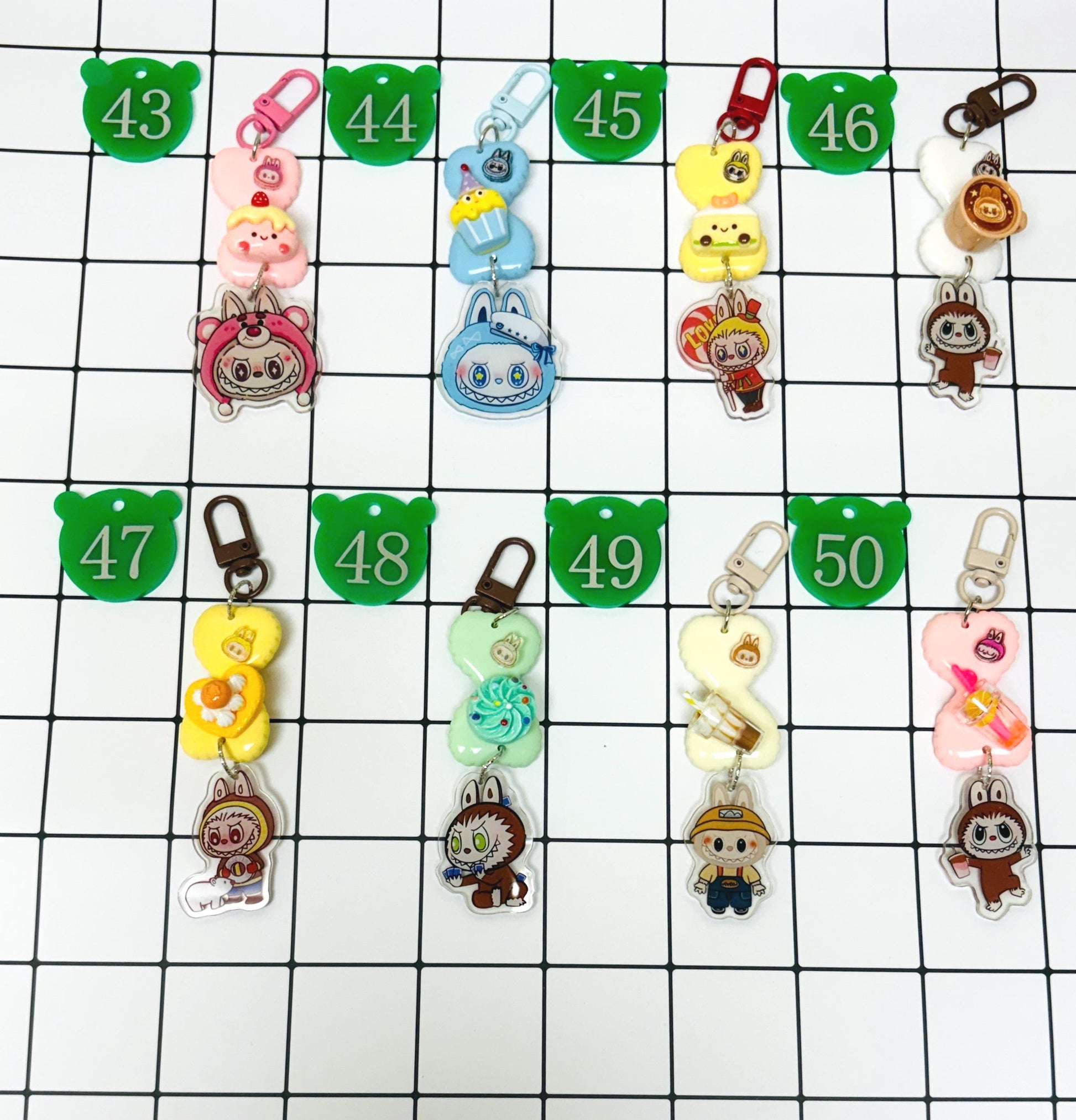 Labubu Keychain Labubu Bag Charm Handmade Charms Small Gifts