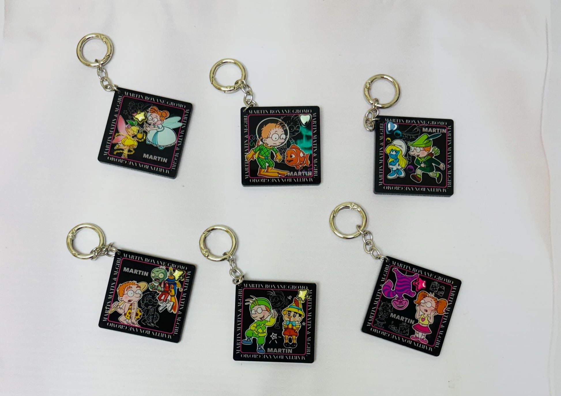 Martin Morning Keychain Cartoon Martin Morning Bag Charm Handmade Keyring Martin Morning Key Charm Kawaii Keychain Gift
