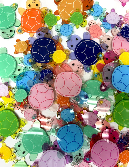 Turtle Bag Charms | Acrylic Turtle Charms Keychain Cute Accessory Gift