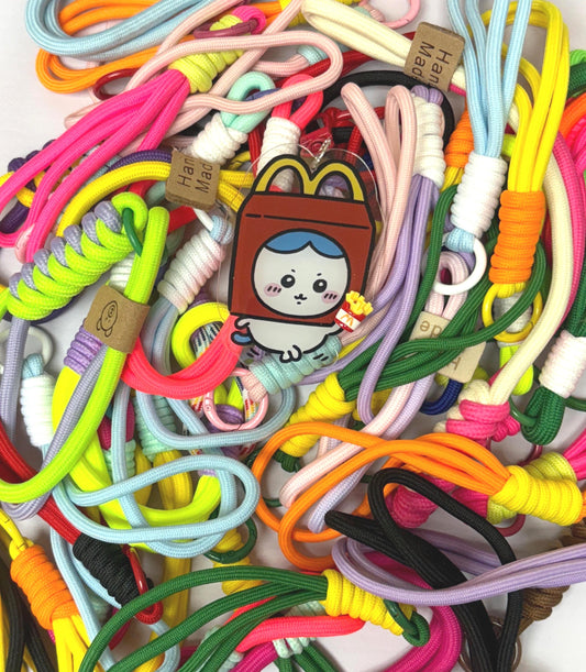Chiikawa Charm with Phone Wristlet Set | Chiikawa 8cm Acrylic Charms Phone Charm Keychain Gifts Ideas