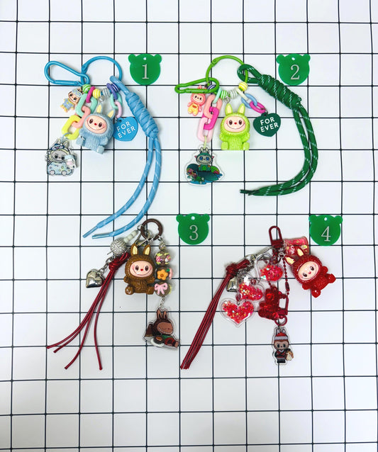 Labubu Keychain Labubu Bag Charm Handmade Charms Small Gifts