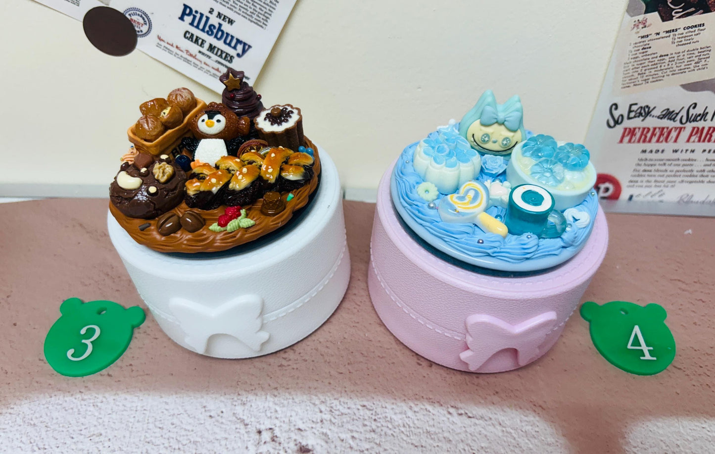 Storage Box Decorated with Charms | Round Jewellery Box Cutecore Accessory