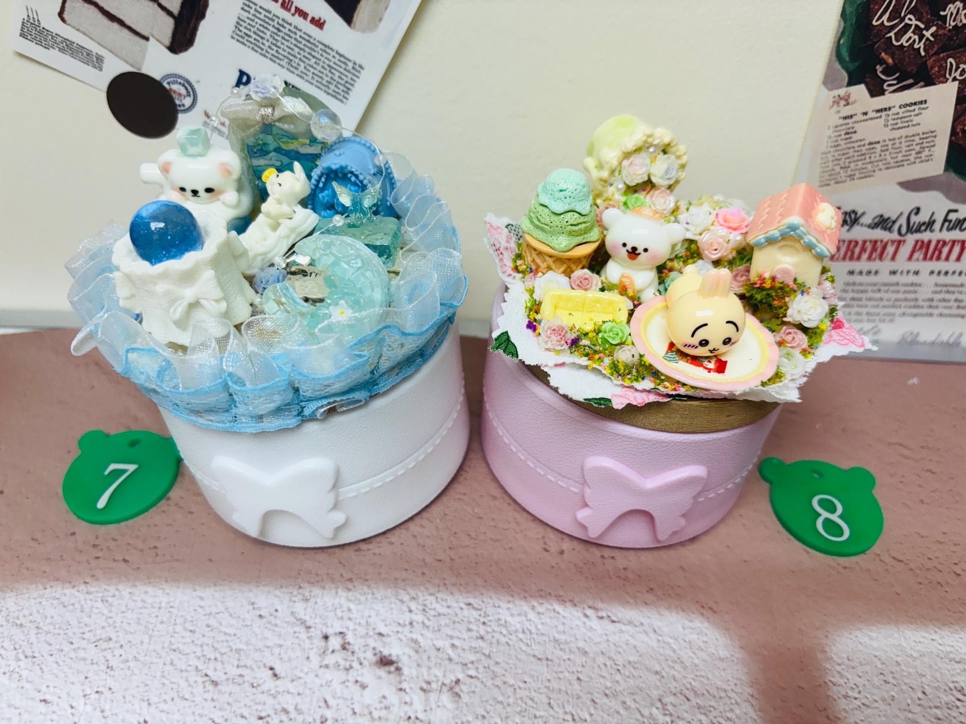 Storage Box Decorated with Charms | Round Jewellery Box Cutecore Accessory