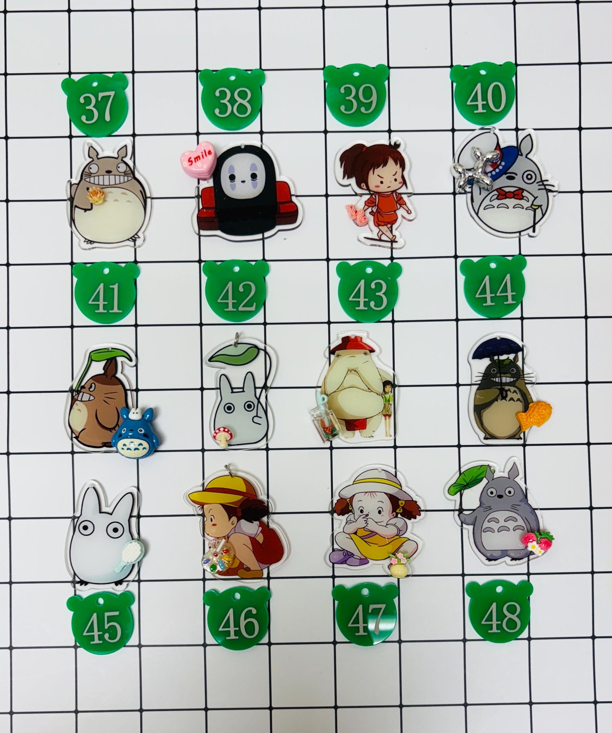 Hayao Miyazaki Charms: Anime Acrylic Keychain, Bag Charms, Accessories2