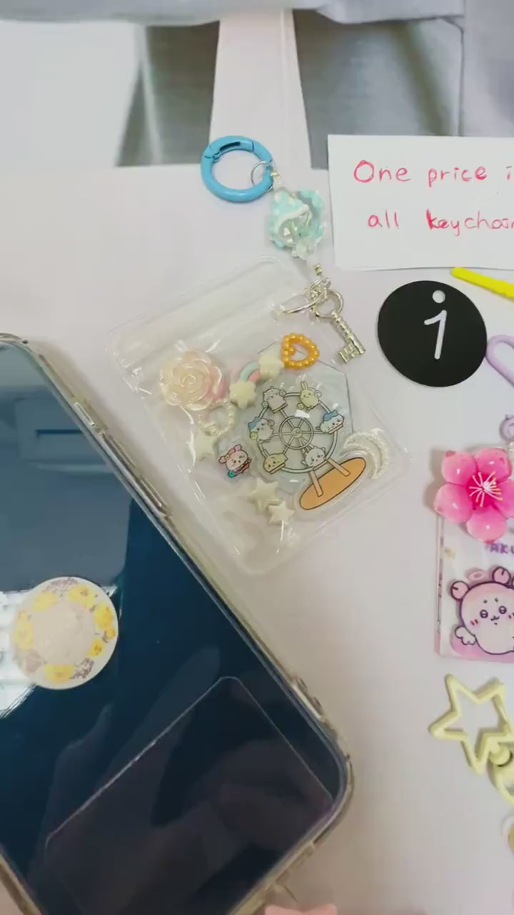 Chiikawa Keychain Set x7 or x5  | Chiikawa Charm Bundle Set Handmade Acrylic Charm Chiikawa Gift