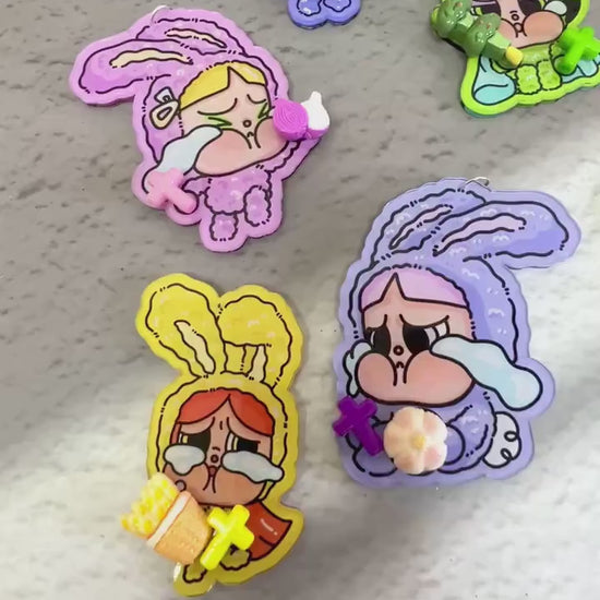 Crybaby Charm | Crybaby Bag Charms Crybaby Phone Accessory Crybaby Acrylic Charm Gift