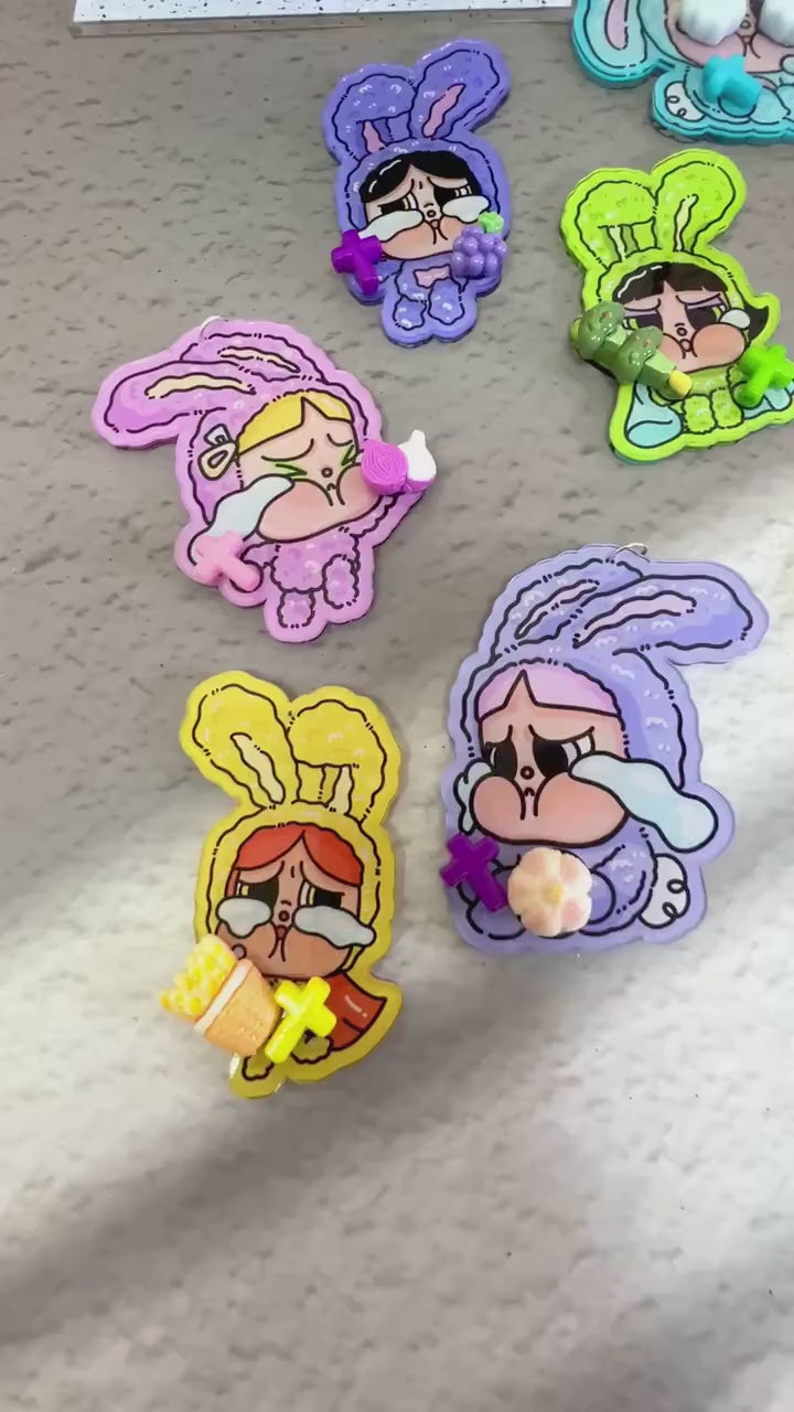 Crybaby Charm | Crybaby Bag Charms Crybaby Phone Accessory Crybaby Acrylic Charm Gift